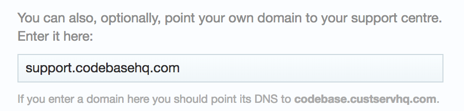 Custom domain