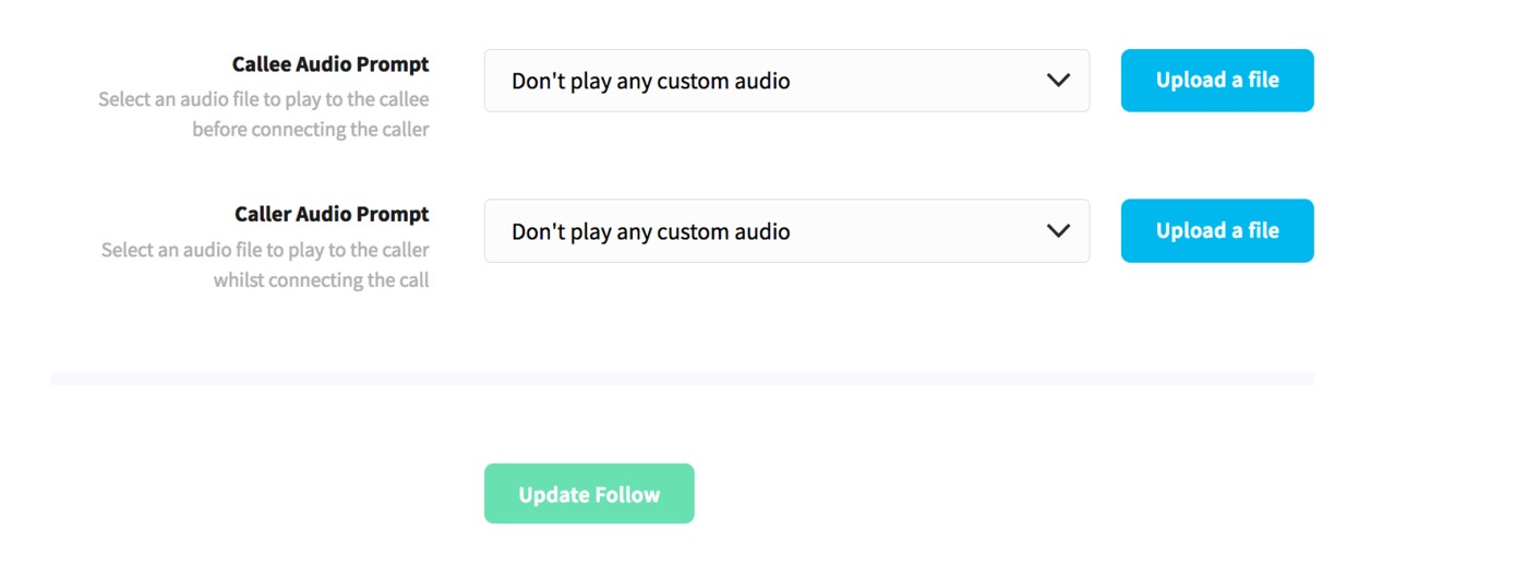 Audio options